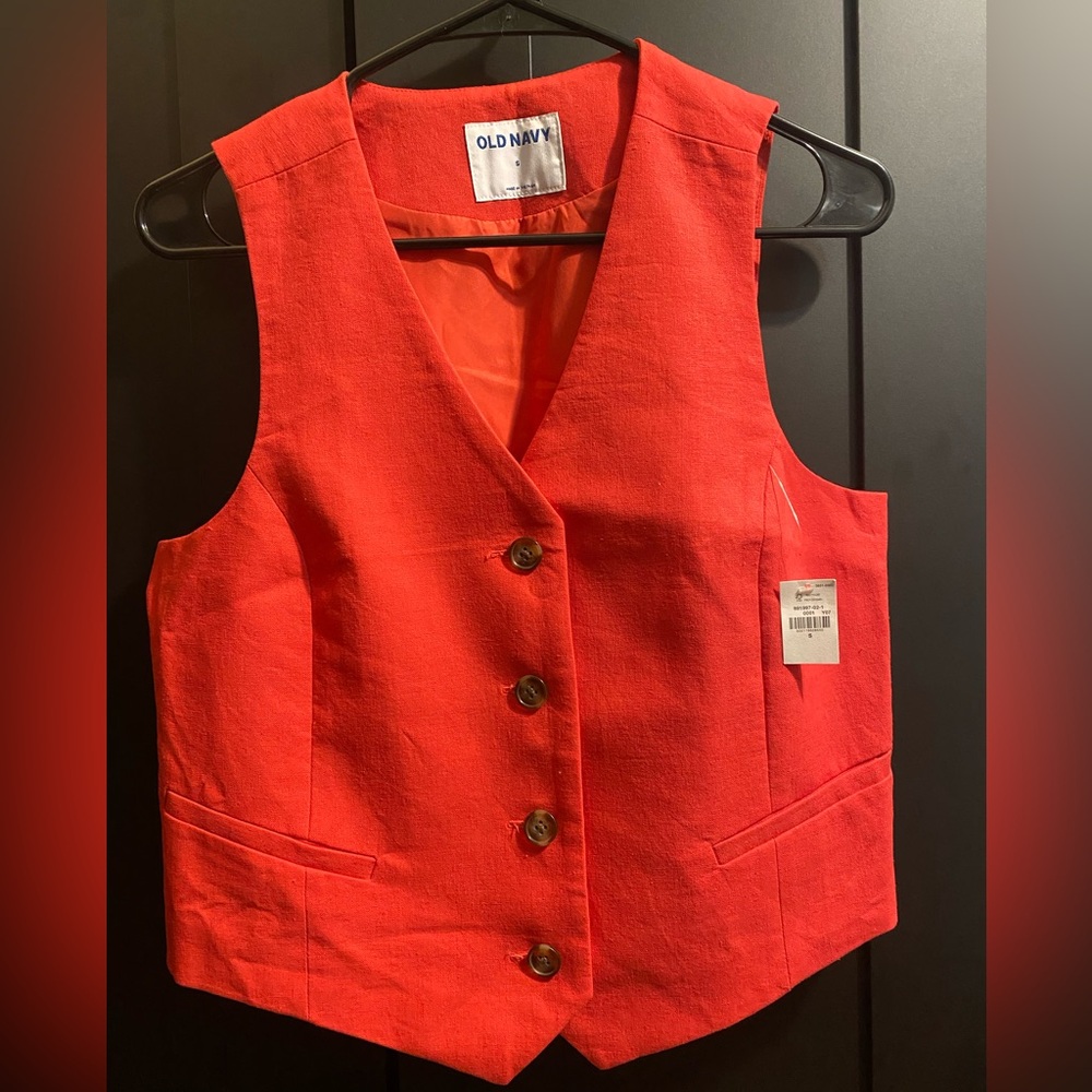 Old Navy Bright Red Sleeveless Vest